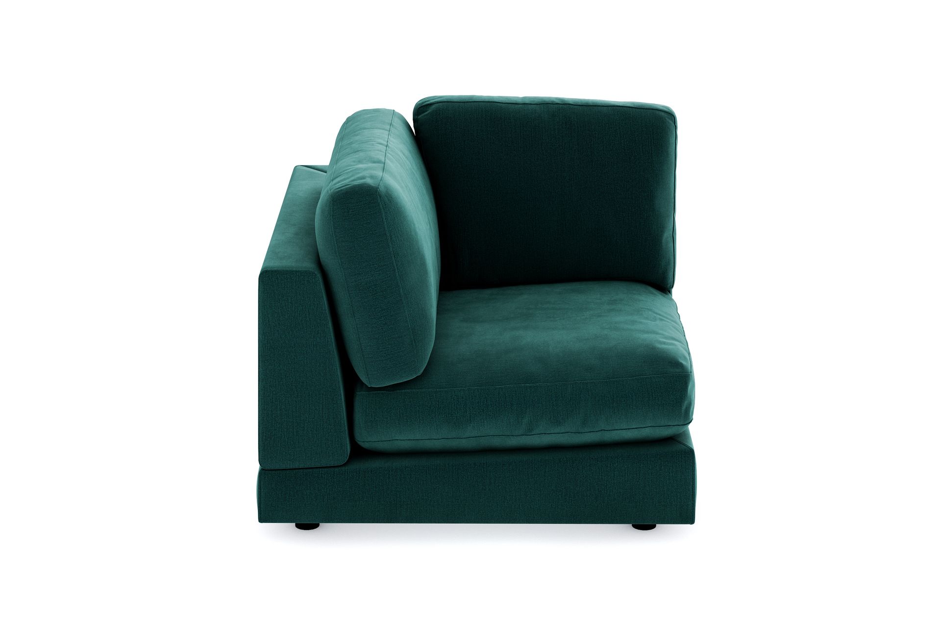 Arken 1-seters Hjørnemodul i Fløyel - Grønn - Møbler - Sofaer - Modulsofaer - Hjørnemodul