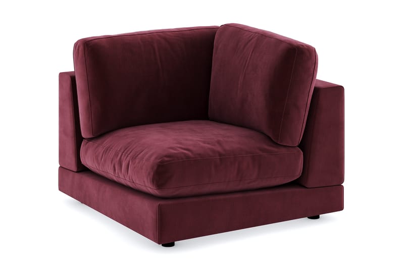 Arken 1-seters Hjørnemodul i Fløyel, Lilla