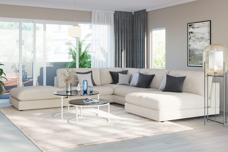 Arken 1-seters Hjørnemodul i Manchester - Beige - Møbler - Sofaer - Modulsofaer - Hjørnemodul