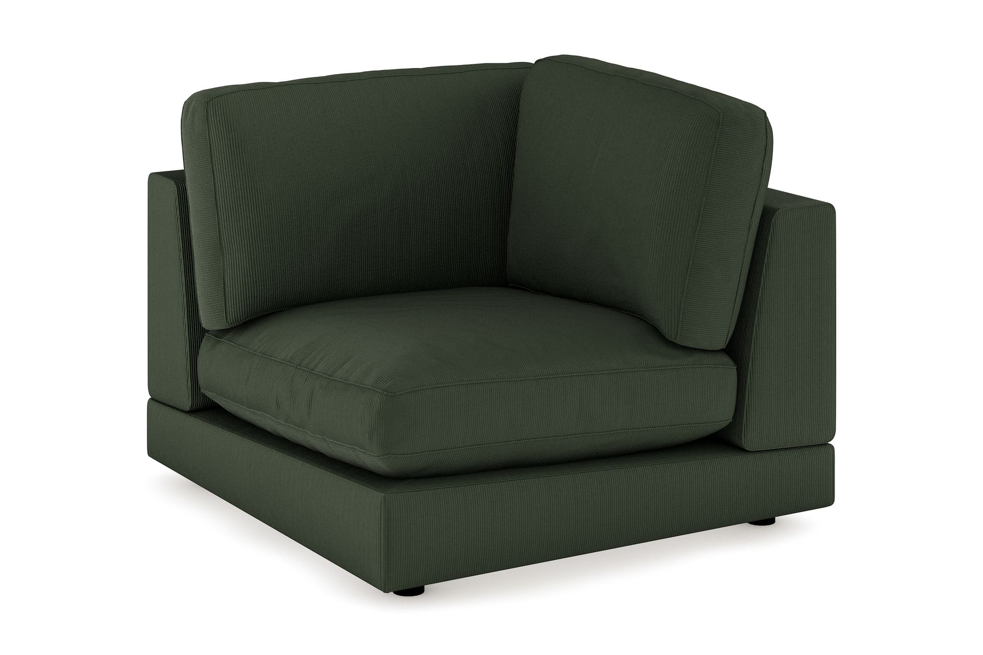 Arken 1-seters Hjørnemodul i Manchester - Mørk grønn - Møbler - Sofaer - Modulsofaer - Hjørnemodul