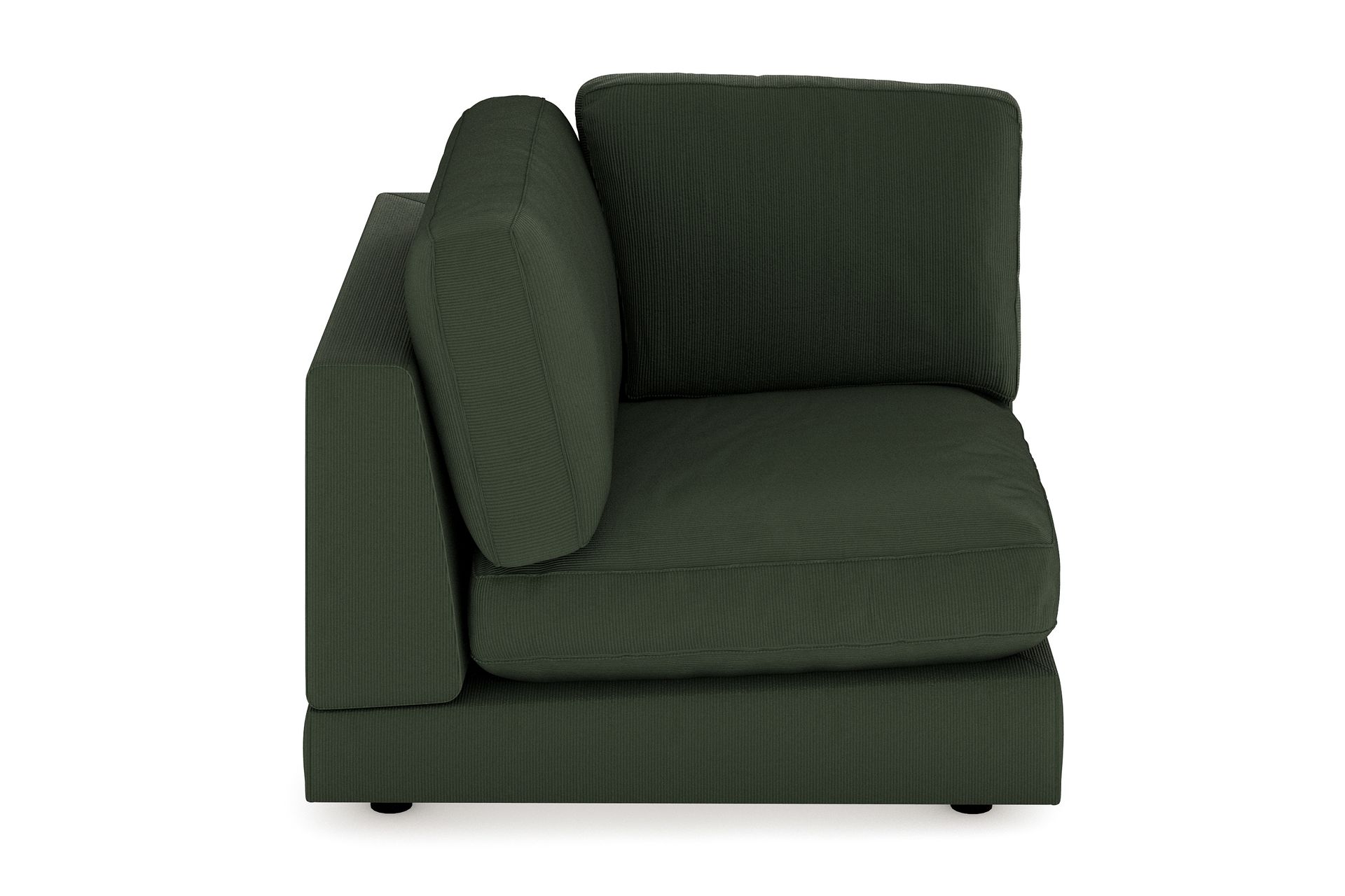 Arken 1-seters Hjørnemodul i Manchester - Mørk grønn - Møbler - Sofaer - Modulsofaer - Hjørnemodul