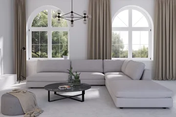 Arken 1-seters Hjørnemodul i Stoff - Grå - Møbler - Sofaer - Modulsofaer - Hjørnemodul