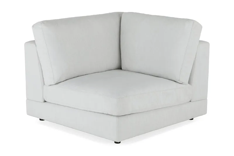 Arken 1-seters Hjørnemodul i Stoff, Lys grå