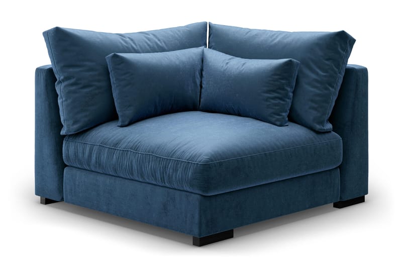 Dubai Hjørnemodul Fløyel, Blå