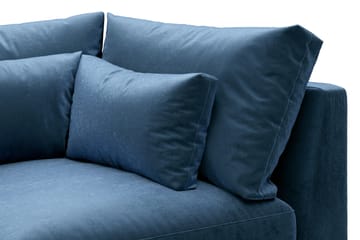 Dubai Hjørnemodul Fløyel - Blå - Møbler - Sofaer - Modulsofaer - Hjørnemodul