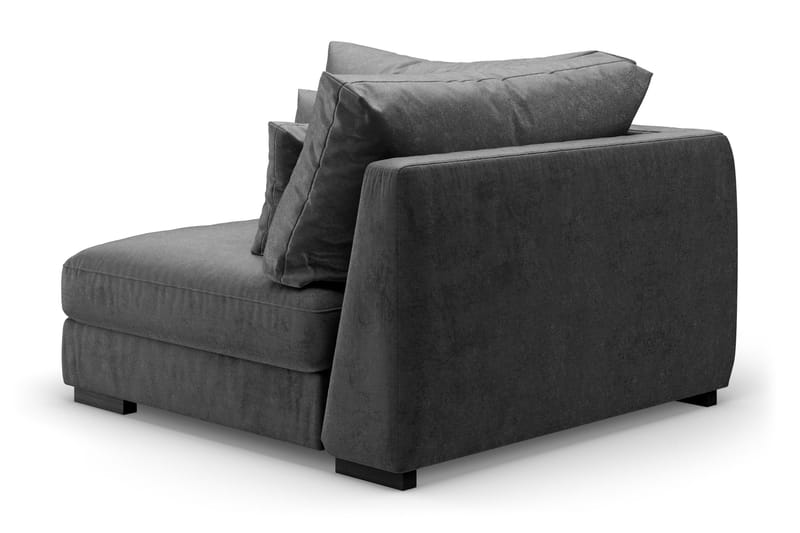 Dubai Hjørnemodul Fløyel ekstra dyp - Mørkegrå - Møbler - Sofaer - Modulsofaer - Hjørnemodul