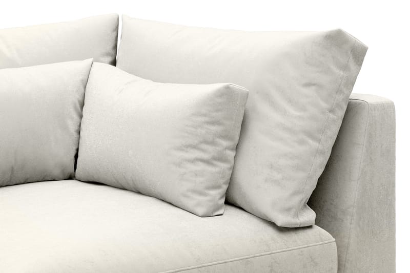 Dubai Hjørnemodul Fløyel - Hvit - Møbler - Sofaer - Modulsofaer - Hjørnemodul