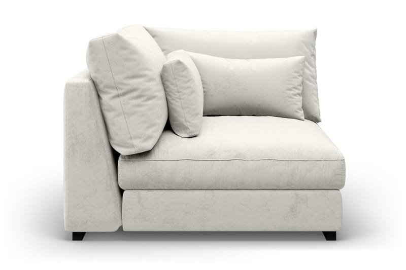 Dubai Hjørnemodul Fløyel - Hvit - Møbler - Sofaer - Modulsofaer - Hjørnemodul