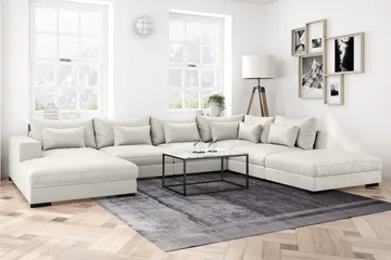 Dubai Hjørnemodul Fløyel - Hvit - Møbler - Sofaer - Modulsofaer - Hjørnemodul