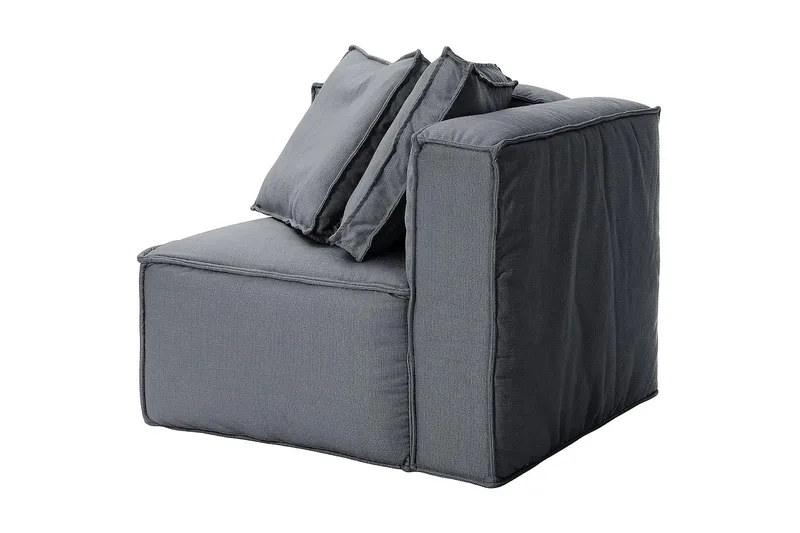 Hjørnemodul Trianta - Lysegrå/Svart - Møbler - Sofaer - Modulsofaer - Hjørnemodul