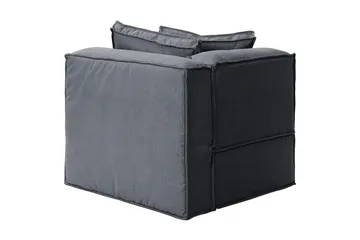 Hjørnemodul Trianta - Lysegrå/Svart - Møbler - Sofaer - Modulsofaer - Hjørnemodul