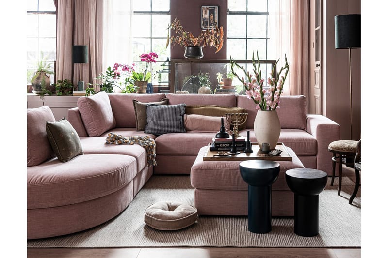 Kielstra Hjørnemodul Venstre - Rosa - Møbler - Sofaer - Modulsofaer - Hjørnemodul