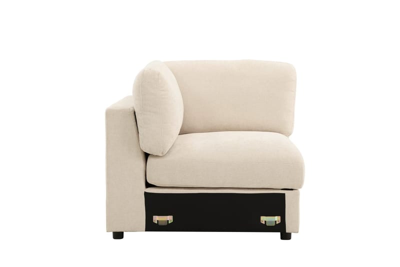 Hjørnemodul Salerno i stoff - Beige - Møbler - Sofaer - Modulsofaer - Hjørnemodul