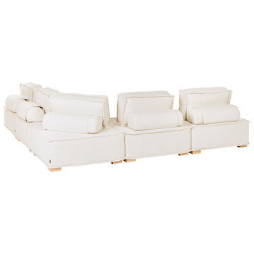 Hjørnesofa Tibro venstrevendt - Off-white - Møbler - Sofaer - Modulsofaer - Komplett modulsofa