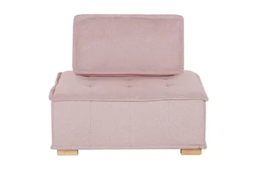 Hörnsoffa Beliani Tibro Beige/ljust trä Blush Pink||Light colored wood - Møbler - Sofaer - Modulsofaer - Komplett modulsofa