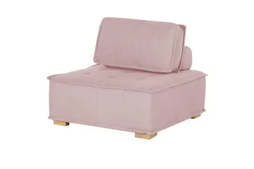 Hörnsoffa Beliani Tibro Beige/ljust trä Blush Pink||Light colored wood - Møbler - Sofaer - Modulsofaer - Komplett modulsofa