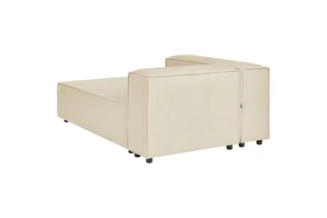 Hörnsoffa med fotpall Beliani Aprica Beige - Møbler - Sofaer - Modulsofaer - Komplett modulsofa