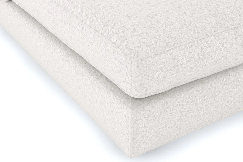 Arken 4-seters Modulsofa i Bouclé - Hvit - Møbler - Sofaer - Modulsofaer - Komplett modulsofa