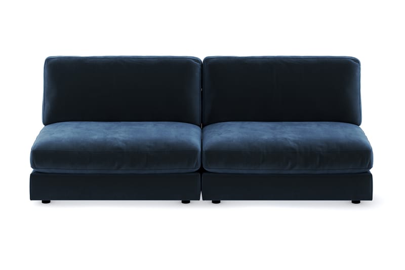 Arken 4-seters Modulsofa i Fløyel - Blå - Møbler - Sofaer - Modulsofaer - Komplett modulsofa