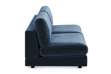 Arken 4-seters Modulsofa i Fløyel - Blå - Møbler - Sofaer - Modulsofaer - Komplett modulsofa