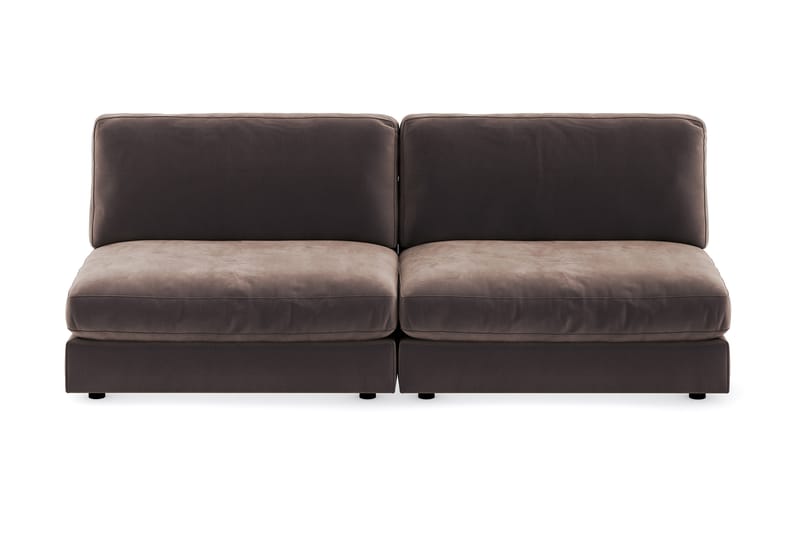 Arken 4-seters Modulsofa i Fløyel - Brun - Møbler - Sofaer - Modulsofaer - Komplett modulsofa