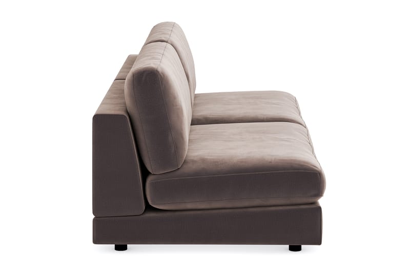 Arken 4-seters Modulsofa i Fløyel - Brun - Møbler - Sofaer - Modulsofaer - Komplett modulsofa