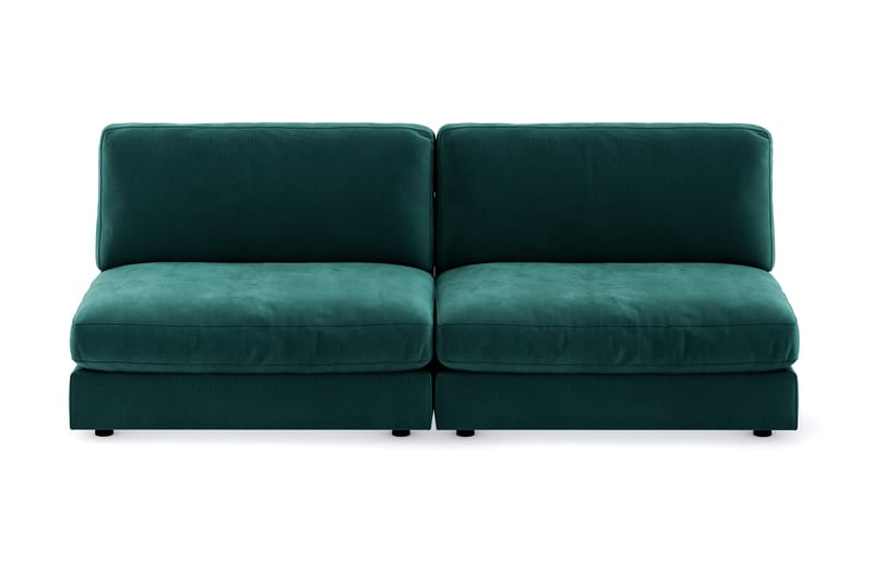 Arken 4-seters Modulsofa i Fløyel - Grønn - Møbler - Sofaer - Modulsofaer - Komplett modulsofa