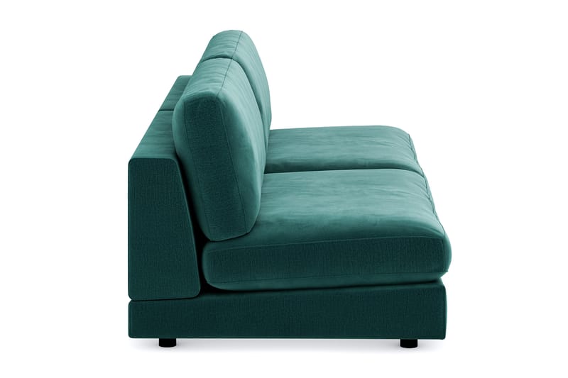 Arken 4-seters Modulsofa i Fløyel - Grønn - Møbler - Sofaer - Modulsofaer - Komplett modulsofa