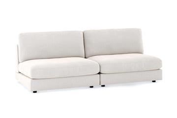 Arken 4-seters Modulsofa i Fløyel - Kremhvit - Møbler - Sofaer - Modulsofaer - Komplett modulsofa