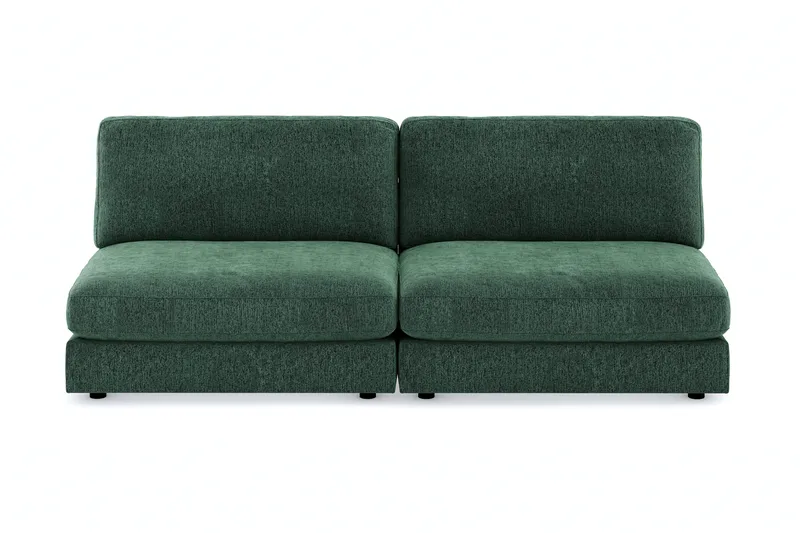 Arken 4-seters Modulsofa i Fløyel, Mørkegrønn