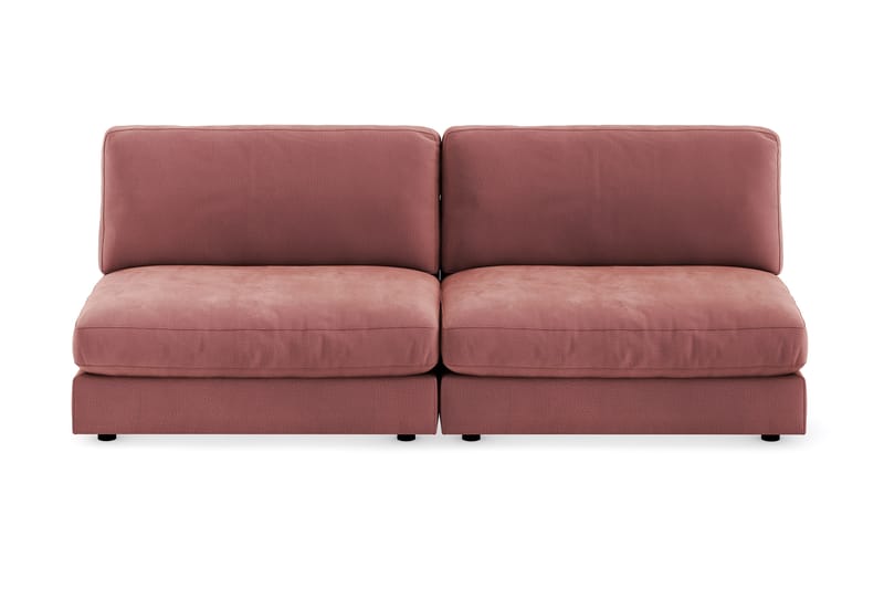 Arken 4-seters Modulsofa i Fløyel - Rosa - Møbler - Sofaer - Modulsofaer - Komplett modulsofa