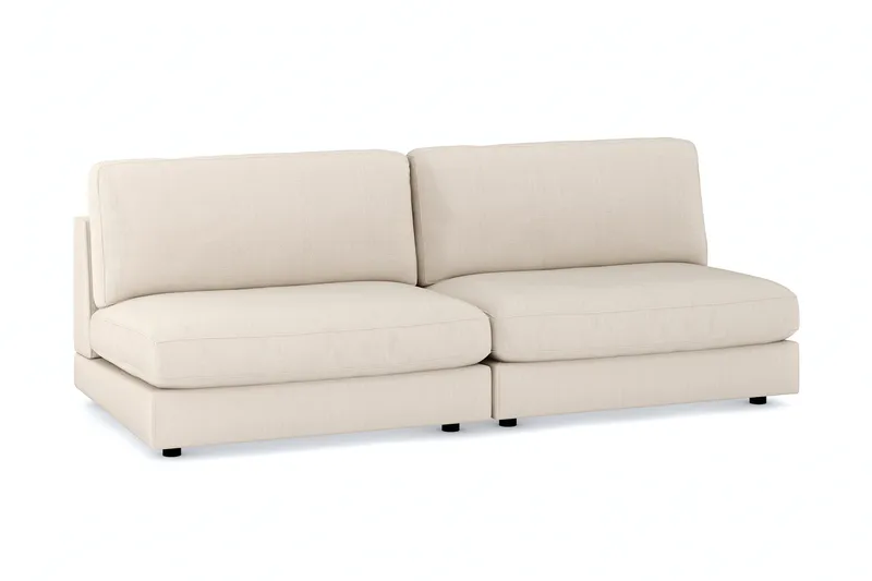 Arken 4-seters Modulsofa i Manchester - Beige - Møbler - Sofaer - Modulsofaer - Komplett modulsofa