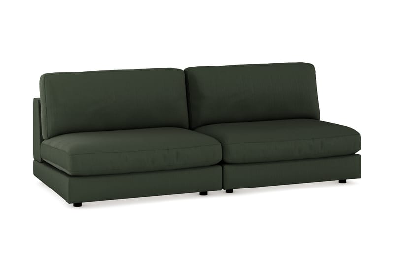 Arken 4-seters Modulsofa i Manchester - Mørkegrønn - Møbler - Sofaer - Modulsofaer - Komplett modulsofa