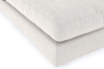 Arken 6-seters U-formet Modulsofa + Fotskammel i Fløyel - Kremhvit - Møbler - Sofaer - Modulsofaer - Komplett modulsofa