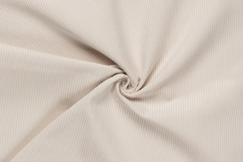 Arken 6-seters U-formet Modulsofa + Fotskammel i Manchester - Beige - Møbler - Sofaer - Modulsofaer - Komplett modulsofa