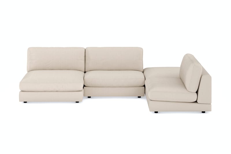 Arken 6-seters U-formet Modulsofa + Fotskammel i Manchester, Beige