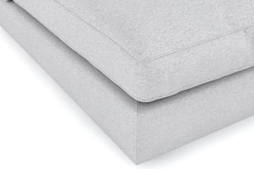 Arken 6-seters Vendbar L-formet Modulhjørnesofa med Divan + Fotskammel i Stoff - Lys grå - Møbler - Sofaer - Modulsofaer - Komplett modulsofa
