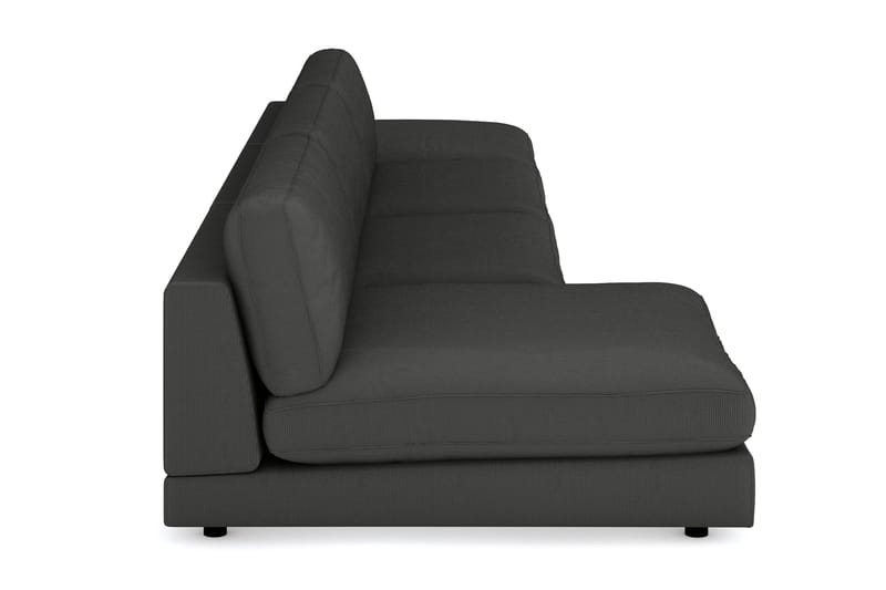 Arken 6-seters Vendbar U-formet Modulsofa med Divan + Fotskammel i Manchester - Mørk grå - Møbler - Sofaer - Modulsofaer - Komplett modulsofa