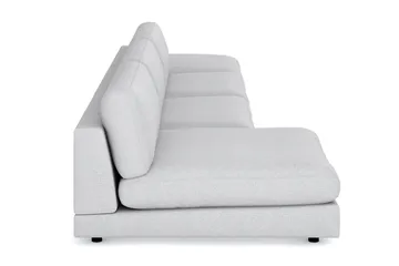 Arken 6-seters Vendbar U-formet Modulsofa med Divan + Fotskammel i Stoff - Lys grå - Møbler - Sofaer - Modulsofaer - Komplett modulsofa