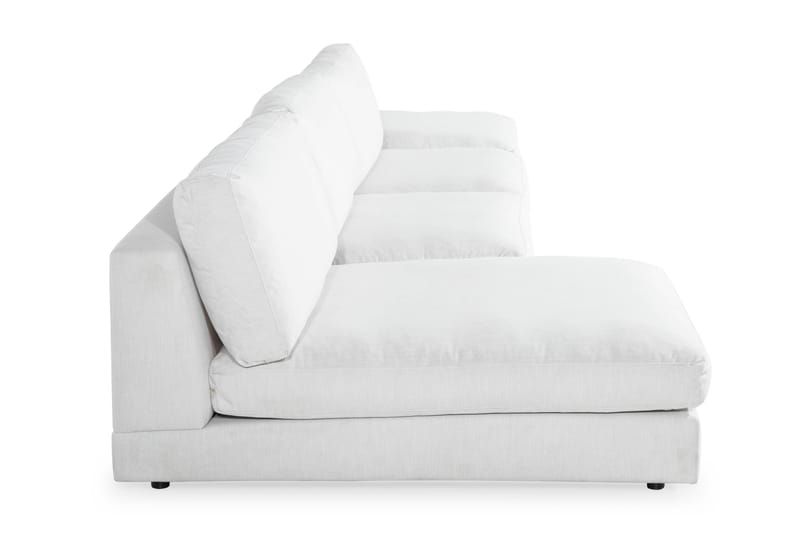 Arken 6-seters Vendbar U-formet Modulsofa med Divan + Fotskammel i Stoff - Lys grå - Møbler - Sofaer - Modulsofaer - Komplett modulsofa