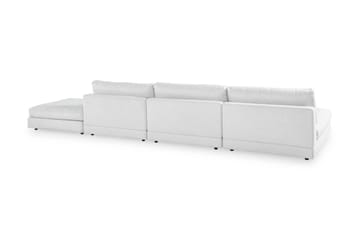 Arken 6-seters Vendbar U-formet Modulsofa med Divan + Fotskammel i Stoff - Lys grå - Møbler - Sofaer - Modulsofaer - Komplett modulsofa