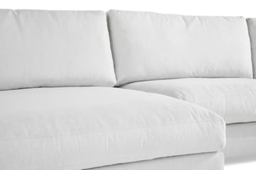 Arken 6-seters Vendbar U-formet Modulsofa med Divan + Fotskammel i Stoff - Lys grå - Møbler - Sofaer - Modulsofaer - Komplett modulsofa