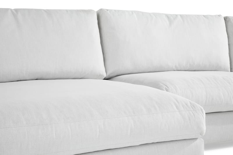 Arken 6-seters Vendbar U-formet Modulsofa med Divan + Fotskammel i Stoff - Lys grå - Møbler - Sofaer - Modulsofaer - Komplett modulsofa