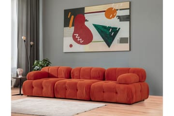 Belgin Modulsofa 3-seter - Rød - Møbler - Sofaer - Modulsofaer - Komplett modulsofa