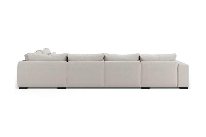 Dubai Stor U-modulsofa med Divan Venstre 432 cm - Beige - Møbler - Sofaer - Modulsofaer - Komplett modulsofa