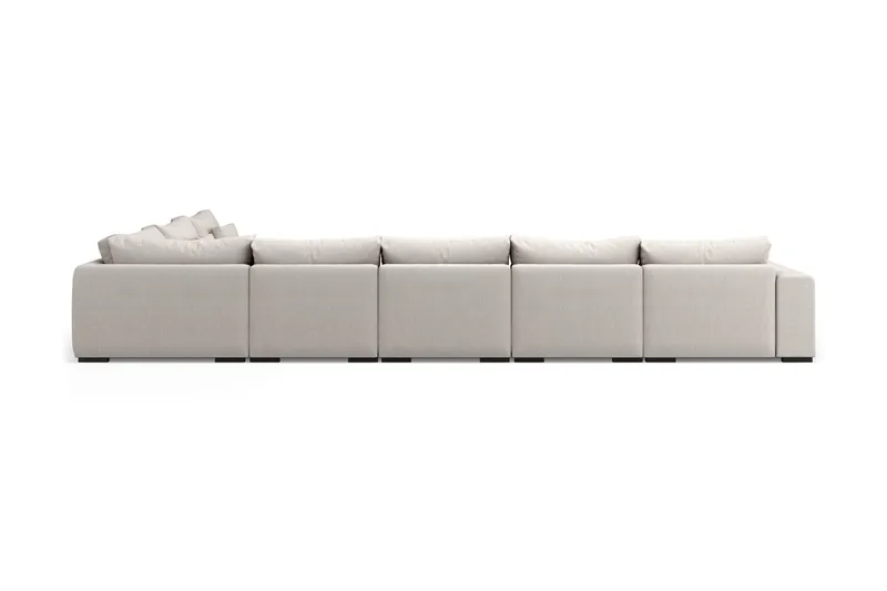 Dubai U-modulsofa Large med divan venstre ekstra dyp - Beige - Møbler - Sofaer - U-sofa