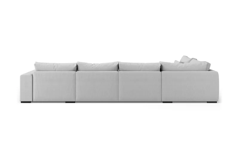 Dubai U-modulsofa med divan høyre ekstra dyp - Lysegrå - Møbler - Sofaer - U-sofa