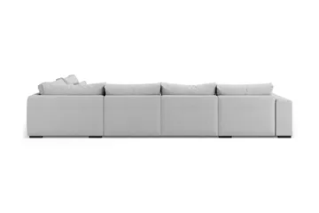 Dubai U-modulsofa med divan venstre ekstra dyp - Lysegrå - Møbler - Sofaer - Modulsofaer - Komplett modulsofa