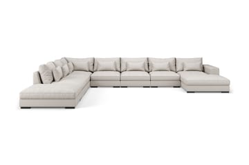 U-modulsofa Columbus Large med Divan Høyre