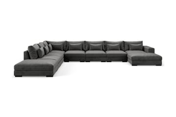 U-modulsofa Columbus Large med Divan Høyre Fløyel